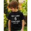 imageThis is What 6 ampamp Awesome Looks Like Six Year Old Birthday Youth Kids TShirtCalifornia Blue