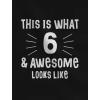 imageThis is What 6 ampamp Awesome Looks Like Six Year Old Birthday Youth Kids TShirtCalifornia Blue