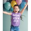imageWhat an Awesome 6 Year Old Looks Like 6th Birthday Kids Girls Fitted TShirtLavender