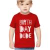 imageTstars Birthday Dude Boy Shirt Gifts for Boys 2nd 3rd 4th 5th Toddler Kids ShirtsRed