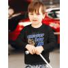 image4th Birthday Boy Chase Shirt Gifts for Boys 4 Years Old Bday Party Paw Patrol Toddler Kids Long Sleeve TShirtBlack