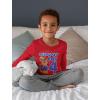 image4th Birthday Boy Chase Shirt Gifts for Boys 4 Years Old Bday Party Paw Patrol Toddler Kids Long Sleeve TShirtRed