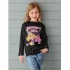 image4th Birthday Girl Shirt Paw Patrol Skye 4 Years Old Toddler Girls Kids Longsleeve ShirtBlack