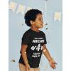 imageAwesome 4 Year Old 4th Birthday Shirt Gifts for Girls Boys Toddler Kids TShirtBlack