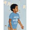 imageAwesome 4 Year Old 4th Birthday Shirt Gifts for Girls Boys Toddler Kids TShirtCalifornia Blue