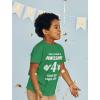 imageAwesome 4 Year Old 4th Birthday Shirt Gifts for Girls Boys Toddler Kids TShirtGreen