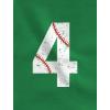 imageBaseball 4th Birthday Shirt Boy Girl Gifts 4 Year Old Toddler Kids TShirtNavy