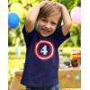 imageCaptain 4th Birthday Shirt Boy Girl 4 Year Old Gifts Toddler Kids TShirtNavy