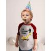 imageIm Digging Being 4 4th Birthday Shirt Boy Kids 34 Sleeve Baseball TShirtRed