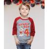 imageMarshall 4th Birthday Boy Shirt 4 Year Old Paw Patrol 34 Sleeve Baseball Jersey Toddler TShirtMarshall R 4th  Red