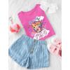 imageNickelodeon Paw Patrol Skye Birthday Girl 4th Birthday Gift Toddler Girls Shirt Im 4Wow Pink