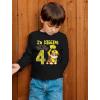 imageRubble Bulldozer Digging Being 4 Construction Paw Patrol 4th Birthday Toddler Kids Long Sleeve TShirtBlack