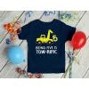 imageTstars  5th Birthday Tractor Construction Party Toddler Kids TShirtGray