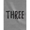 imageTstars 3rd Birthday Gift for 3 Year Old Child 34 Sleeve Baseball Jersey Toddler ShirtDark Gray