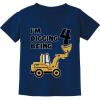 imageIm Digging Being 4 4th Birthday Shirt Boy Construction Toddler Kids TShirtNavy A