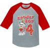 imageMarshall 4th Birthday Boy Shirt 4 Year Old Paw Patrol 34 Sleeve Baseball Jersey Toddler TShirtMarshall R 4th  Red