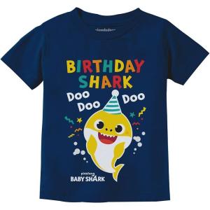 imageBaby Shark Toddler Birthday Shirt Birthday Boy Girl Shirt Toddler Kids TShirtNavy