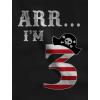 imageARR Im 3 Pirate 3rd Birthday Shirt Boy Three Years Old Toddler Kids TShirtRed