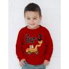 imageBulldozer 3rd Birthday Shirt Boy Im Digging Being 3 Long Sleeve Kids TShirtRed