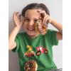 imageFarm Tractor 2nd Birthday Shirt Gifts for 2 Years OId Boys Girls Bday Party Toddler Kids TShirtGreen