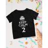 imageI Cant Keep Calm Im 2 2nd Birthday Shirt Boy Girl Two Years Old Kids TShirt 2T Black