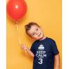 imageI Cant Keep Calm Im 3 3rd Birthday Shirt Boy Girl Three Years Old Kids TShirtNavy
