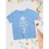 imageI Cant Keep Calm Im Only 2 2nd Birthday Shirt Girl Boy Gifts Two Year Old Toddler Kids TShirtCalifornia Blue