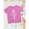 imageI Cant Keep Calm Im Only 2 2nd Birthday Shirt Girl Boy Gifts Two Year Old Toddler Kids TShirtPink