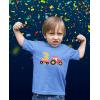 imageTractor Number 3 Shirt 3rd Birthday Construction Party Boys Infant and Toddler Kids TShirtCalifornia Blue