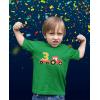 imageTractor Number 3 Shirt 3rd Birthday Construction Party Boys Infant and Toddler Kids TShirtGreen