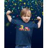 imageTractor Number 3 Shirt 3rd Birthday Construction Party Boys Infant and Toddler Kids TShirtNavy