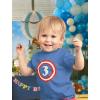 imageTstars 3rd Birthday Captain Shirt Boy Third Outfit 3 Year Old Toddler Gift Party Shirts 3T California Blue