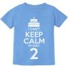 imageI Cant Keep Calm Im Only 2 2nd Birthday Shirt Girl Boy Gifts Two Year Old Toddler Kids TShirtCalifornia Blue