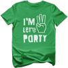 imageIm Three 3rd Birthday Shirt Gifts for 3 Year Old Boy Girl Toddler Kids TShirtGreen