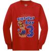 imagePup Chase 3rd Birthday Boy Shirt Gifts for 3 Years Old Boys Paw Patrol Toddler Kids Long Sleeve TShirtRed