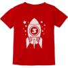 imageSpace Rocket 3rd Birthday Shirt Boy Girl 3 Year Old Infant Toddler Kids TShirtRed