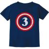 imageTstars 3rd Birthday Captain Shirt Boy Third Outfit 3 Year Old Toddler Gift Party Shirts 3T Navy