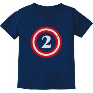 imageCaptain 2nd Birthday Shirt Boy Girl 2 Year Old Gifts Toddler Kids TShirtNavy