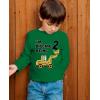 imageConstruction Party Digging Being 2 2nd Birthday Shirt Boy Kids Long Sleeve TShirtGreen