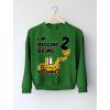 imageConstruction Party Digging Being 2 2nd Birthday Shirt Boy Kids Long Sleeve TShirtGreen