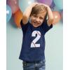 imageTeeStars  Baseball 2nd Birthday Gift for Two Year Old Toddler Kids TShirtNavy