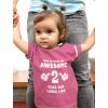 imageThis is What an Awesome 2 Year Old Looks Like 2nd Birthday Shirt Girls Boys Toddler Kids Jersey TShirtWow Pink