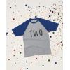 imageTwo 2nd Birthday Shirt 2 Year Old Boys Girls 34 Sleeve Baseball Jersey TShirtBlue