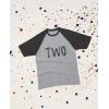 imageTwo 2nd Birthday Shirt 2 Year Old Boys Girls 34 Sleeve Baseball Jersey TShirtDark Gray