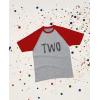 imageTwo 2nd Birthday Shirt 2 Year Old Boys Girls 34 Sleeve Baseball Jersey TShirtRed
