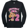 imageBirthday Girl Skye Paw Patrol 2nd Birthday Toddler Kids Long Sleeve TShirtBlack