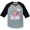 imageSkye Im 2 Paw Patrol 2nd Birthday 34 Sleeve Baseball Jersey Toddler ShirtDark Gray