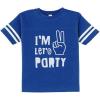 imageTeeStars  Im Two Lets Party Cute 2nd Birthday Gift Toddler Jersey TShirtBlue