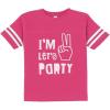 imageTeeStars  Im Two Lets Party Cute 2nd Birthday Gift Toddler Jersey TShirtWow Pink