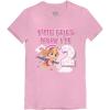 imageTime Flies 2nd Birthday Girl Shirt 2 Years Old Skye Paw Patrol Toddler Girls Fitted TShirtPink